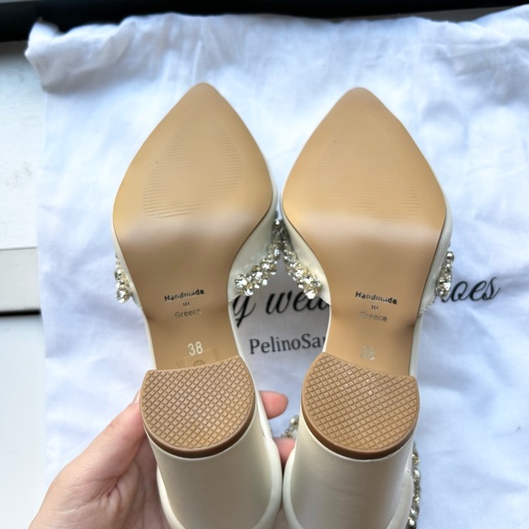 Handmade Block Heels with Rhinestones - Picture 9 of 16